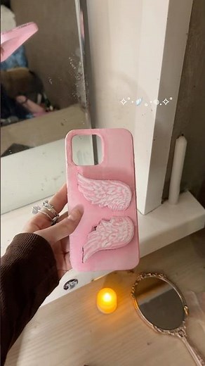 Making phone case with stand🪽 #diy