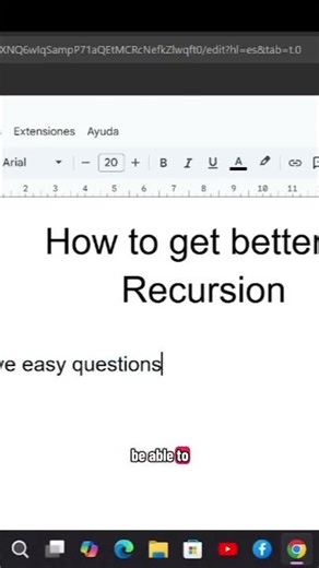 Solving easy questions is the key to grasping recursion basics #dsa #programming #recursion
