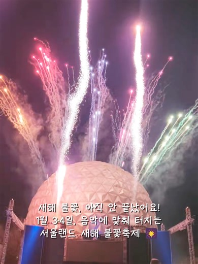 서울랜드 새해 불꽃축제 경험하기