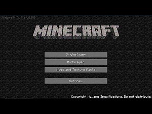 Minecraft Alpha 0.0.0 Creepy Gameplay