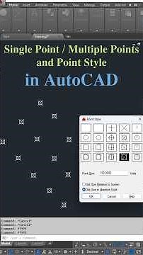 Point Style in AutoCAD | #autocad #shorts