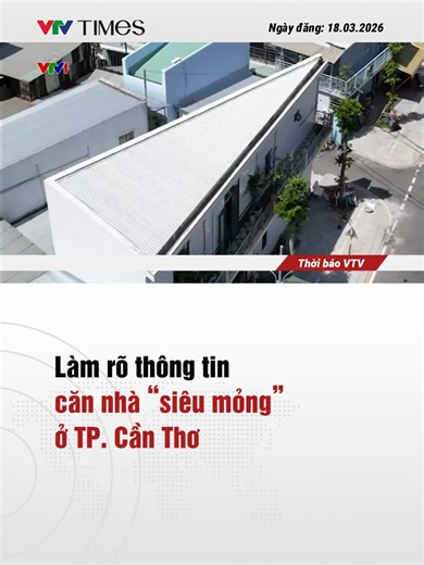 Nhà hình tam giác siêu mỏng tại Cần Thơ