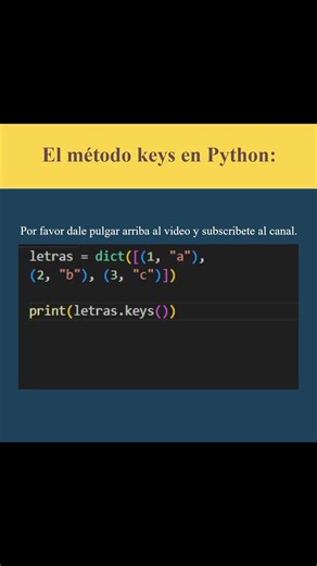 El método keys en Python (AJTekniko)