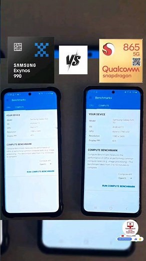 Galaxy S20 5G Snapdragon 865 vs Exynos 990 geekbench 5 compute test 2023.#galaxys20#smartphone#test