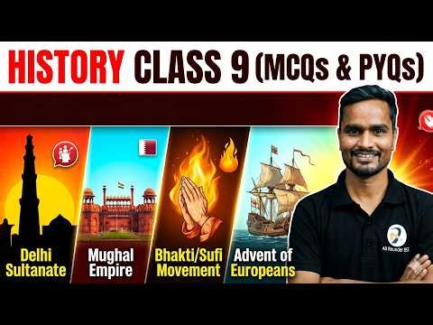 History Marathon for Class 9: Delhi Sultanate to Europeans | Sainik School & RMS Preparation | 🏰🚢