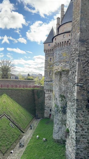 What’s it like to walk through history? The medieval town of Vitré has one of the best-preserved castles in northwest France. Let’s explore it together - we’re going live! #slowtravel #history #castle #france #live