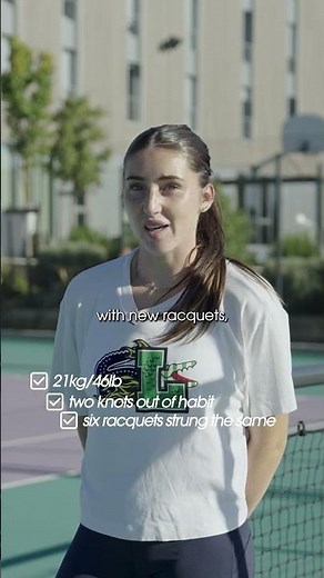 TECNIFIBRE | Inside Elsa Jacquemot’s Stringing Habits 🪢