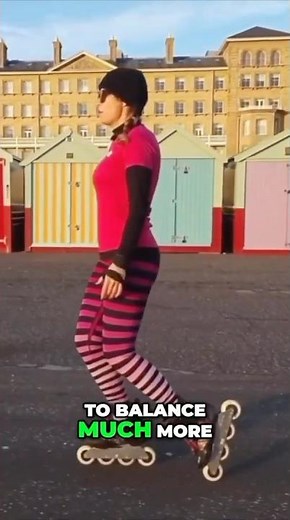 The safest way to learn good balance on rollerblades. Toe Roll position. Check the full vid for more