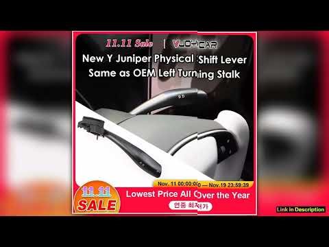 VJOYCAR Latest New Model Y Juniper Gear Stalk Lever Physical Shift Grab Kit D P R Indicator Handle