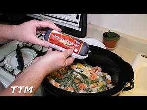 Easy Crock Pot Slow Cooker Recipe~Cheesy Ground Beef Vegetable Stew