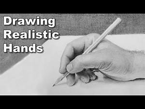 How to draw hands - draw along class - realistic hand drawing tutorial