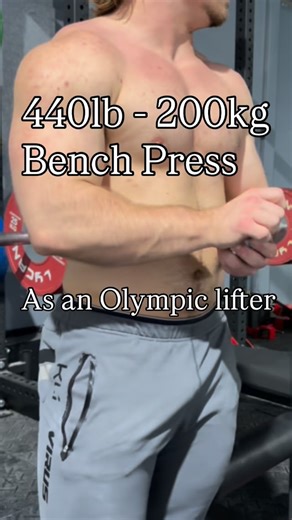 D on Instagram: "440lb - 200kg bench"