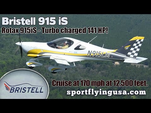 Rotax 915 iS, Turbo Charged, Bristell light sport aircraft