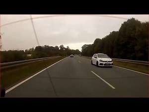 VW Golf 6 R 3.6 HGP bi turbo extremly fast overtaking Video 1 of 2