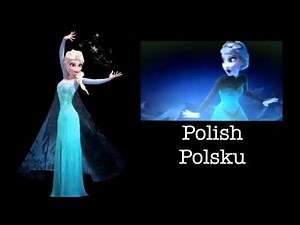 Frozen one-line multilanguage with subtitles and translations