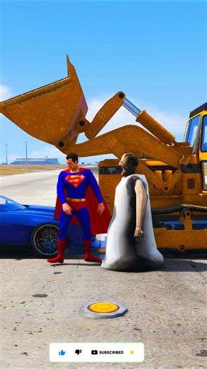 Superman Vs granny 😱 Who is the best 🤔 #shorts #shortsfeed