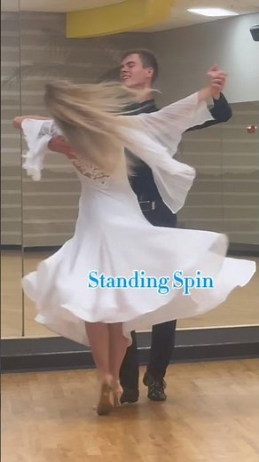 Twist Turn & Standing Spin in Waltz Looks Wow😍❤️👍 #danceartistry #dancestyle#dancesport#japan#art