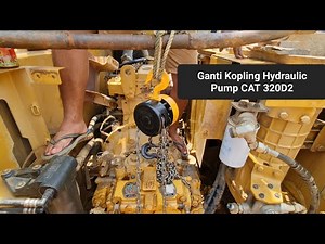 Replace Rubber Coupling Hyd Pump 320D2