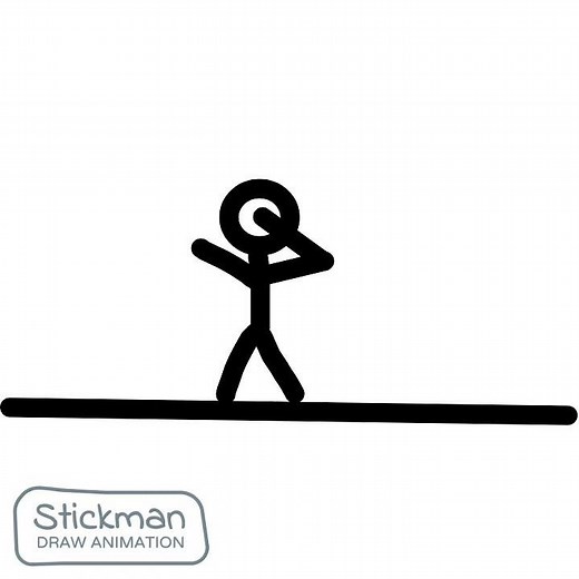 Stickman dancing animation