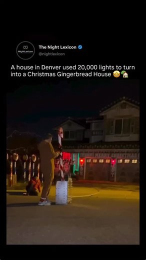 The Night Lexicon on Instagram: "The Hazard’s Gingerbread House has become one of Denver’s most beloved holiday landmarks — and for good reason. Every Christmas season, the entire home is outlined with more than 20,000 glowing lights, transforming it into a life-sized gingerbread fantasy that looks straight out of a holiday movie. From the roofline to the window frames, every corner is decorated with incredible precision, creating a magical display that draws crowds from all over Colorado — and 