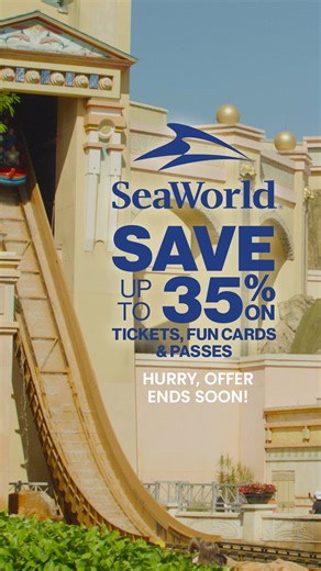 Save up to 35% on Tickets, Passes & Fun Cards! Hurry, Offer Ends Soon! | SeaWorld Orlando | Facebook
