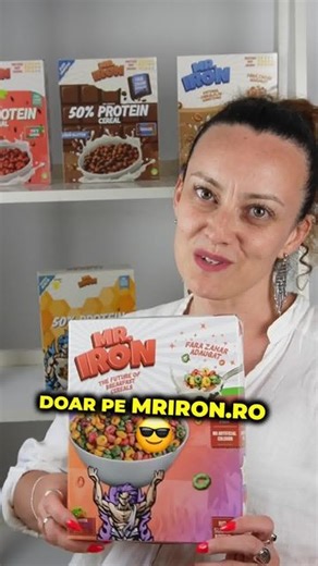 mriron.ro on Instagram: "Oferă-i copilului tău o variantă sănătoasă pentru mic dejun 🤩 Fără zahăr și cu un gust fantastic, cerealele Mr. IRON sunt disponibile în 6 arome absolut senzaționale!"