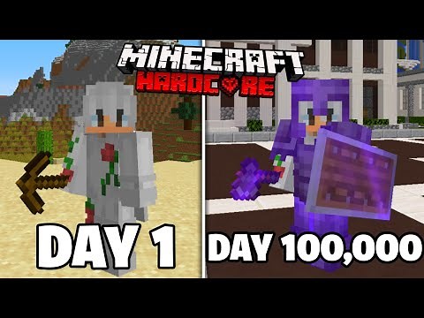 I Survived 100,000 Days In Hardcore Minecraft and this is what happened