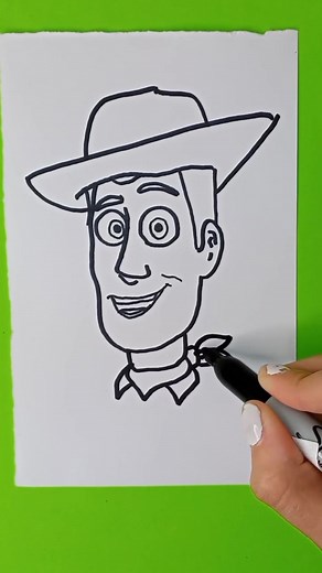 Drawing Woody from Toy Story 🤠