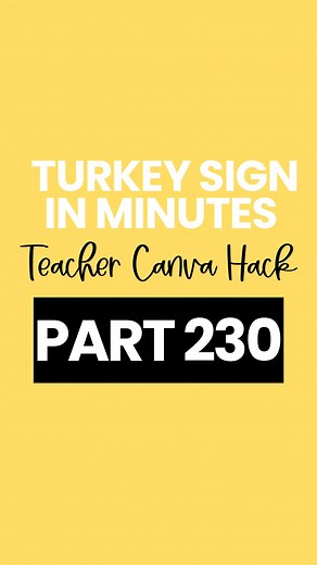 1.8K views · 28 reactions | The image splitter app in @canva is one of my favorite tools when creating classroom decor. I made this turkey sign in MINUTES! You can too, just watch the video to learn how. | Teresa Kwant | Facebook