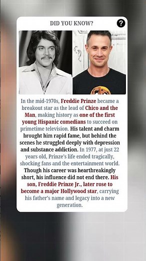 What Happened to FREDDIE Prinze the Young Hispanic Comedian?