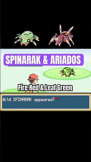 How to catch SPINARAK 🕷️ Pokemon Fire Red & Leaf Green (Nintendo Switch 2) #shorts