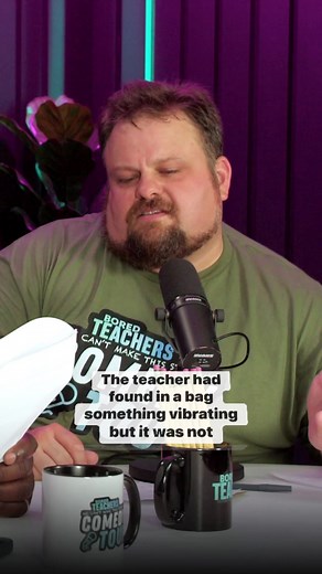 This thing is vibrating across the table! #teachersoffdutypodcast #teachersoffduty #boredteachers | Teachers Off Duty Podcast