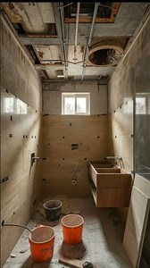 I Built a GALAXY in my Bathroom! 🌌 #interiordesign #shorts #renovation