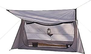 Sirius Two Ultralight Backpacking Tent, 2 Person Trekking Pole, Waterproof, Compact, Single Wall, Bushcraft Shelter for Camping, Hiking, Kayaking