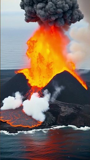 Watch Lava Create New Land Instantly!