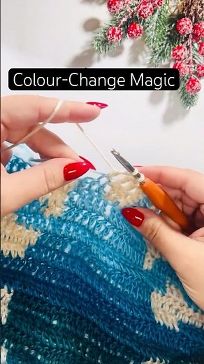 Watch This Satisfying Crochet Colour Change (Graphghan Progress!)