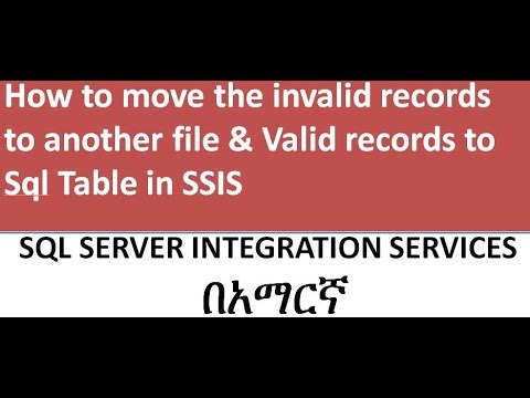 How to move invalid records to another file & Valid record to Sql table -conditional split in SSIS