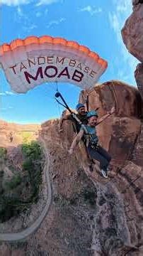 The Navigation of self describes tandem BASE jumping best #youtubeshorts #success #utah #skydiving