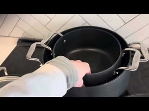 All Clad HA1 Hard Anodized Nonstick Fry Pan Set Review, great frying pan for high searing,easy clean