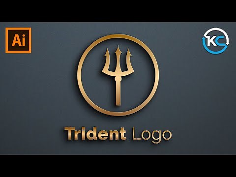 Design Trident (त्रिशूल) Logo in Adobe Illustrator.