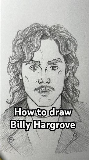 How to draw Billy Hargrove from Stranger Things! Easy! #art #strangerthings #billyhargrove