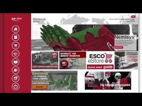 ESCO® eStore - Tutorial