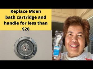 How I replaced my sticky Moen shower faucet cartridge and handle for less