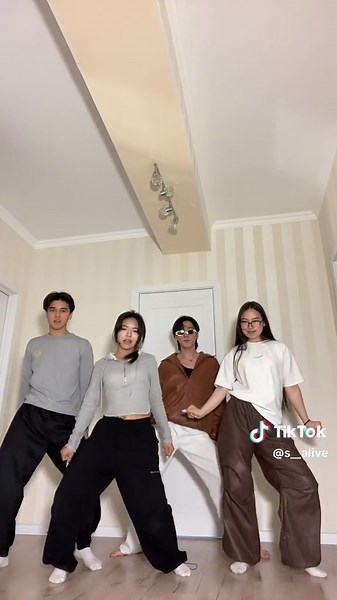 Synchronized Dance Routine by Four Performers