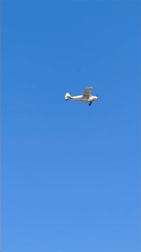 Piper PA-12 Super Cruiser N3393H towing a different banner 8/23/2025