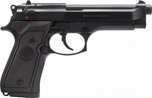 Beretta J92M9A0MLE M9 DA/SA 9mm (3) 15rd Mags 4.9" Barrel Synthetic Black Grips Bruniton Barrel