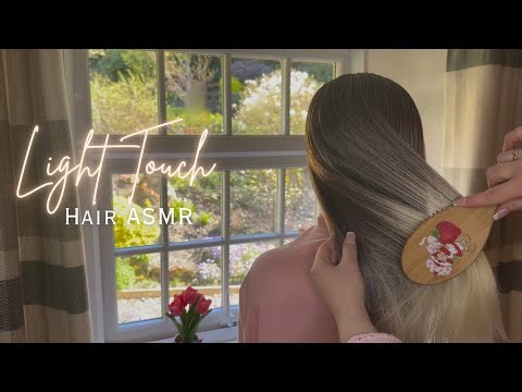 ASMR Most Relaxing Light Touch Hair Brushing & Hair Play with Soft Movements