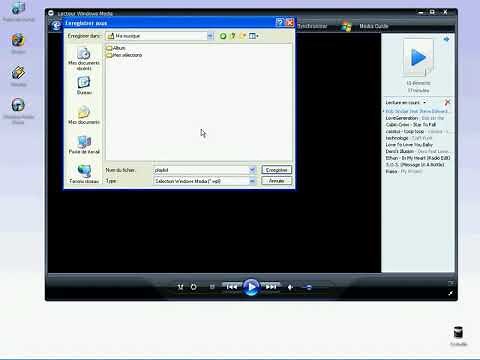 Créer une playlist avec le lecteur Windows Media