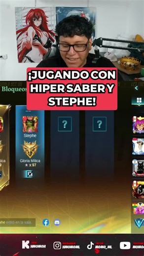 ¡Jugando con Hyper Saber y Stephe! 👌 En este clip, la diversión está asegurada con Hyper Saber y Stephe. ¡No te pierdas la energía y el buen ambiente que traen! ¿Quién más se une a esta fiesta? #Fiesta #Diversión #HyperSaber #Stephe #BuenAmbiente #ml #mlbb #mplph #mplid #mlbblatam #mpllatam #fyp