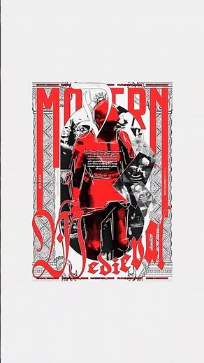 How I Made Modern Medieval Poster Design (Graphic Design Trends 2026) by Zeka Design